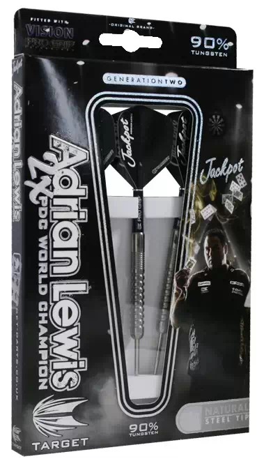 Adrian Lewis Generation 4 90% Tungsten Steel Tip Darts by Target 21G RETAILS $99 shops